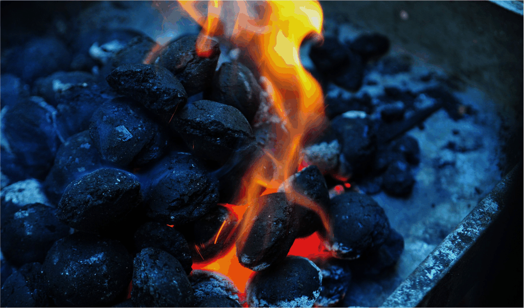 Briquetas de carbón vs carbón